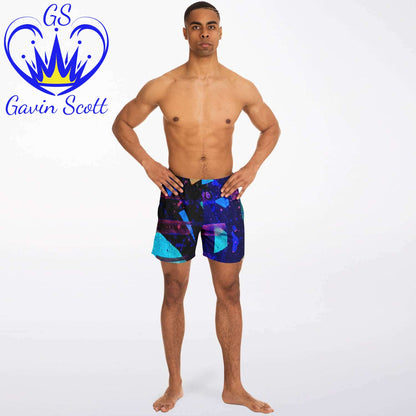 Gavin Scott Square Cut Swim Trunks (Masc XS-3XL)