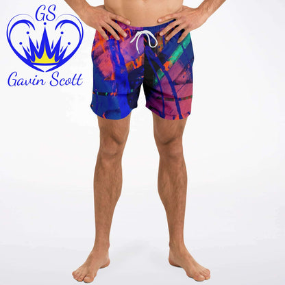 Gavin Scott Square Cut Swim Trunks (Masc XS-3XL)