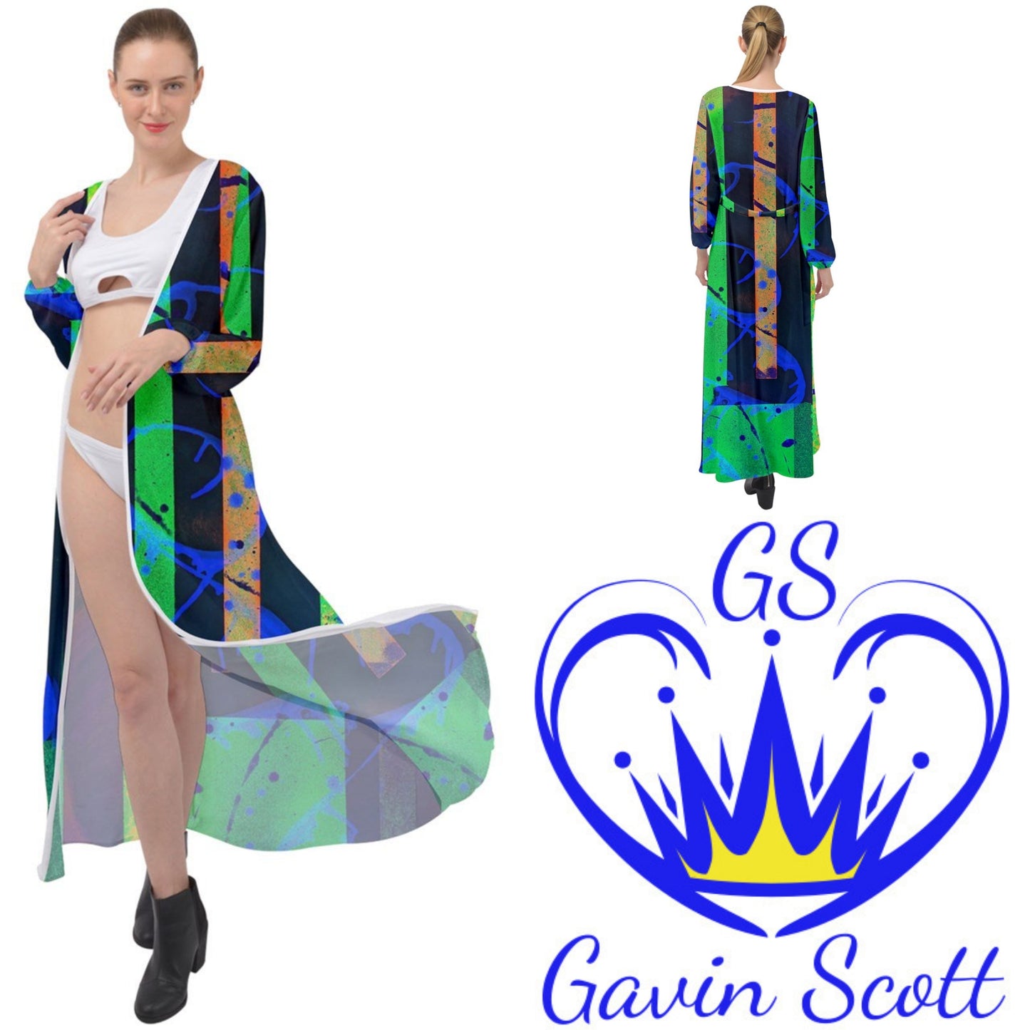 Gavin Scott Full Length Beach Wrap (Genderless XS-XL)