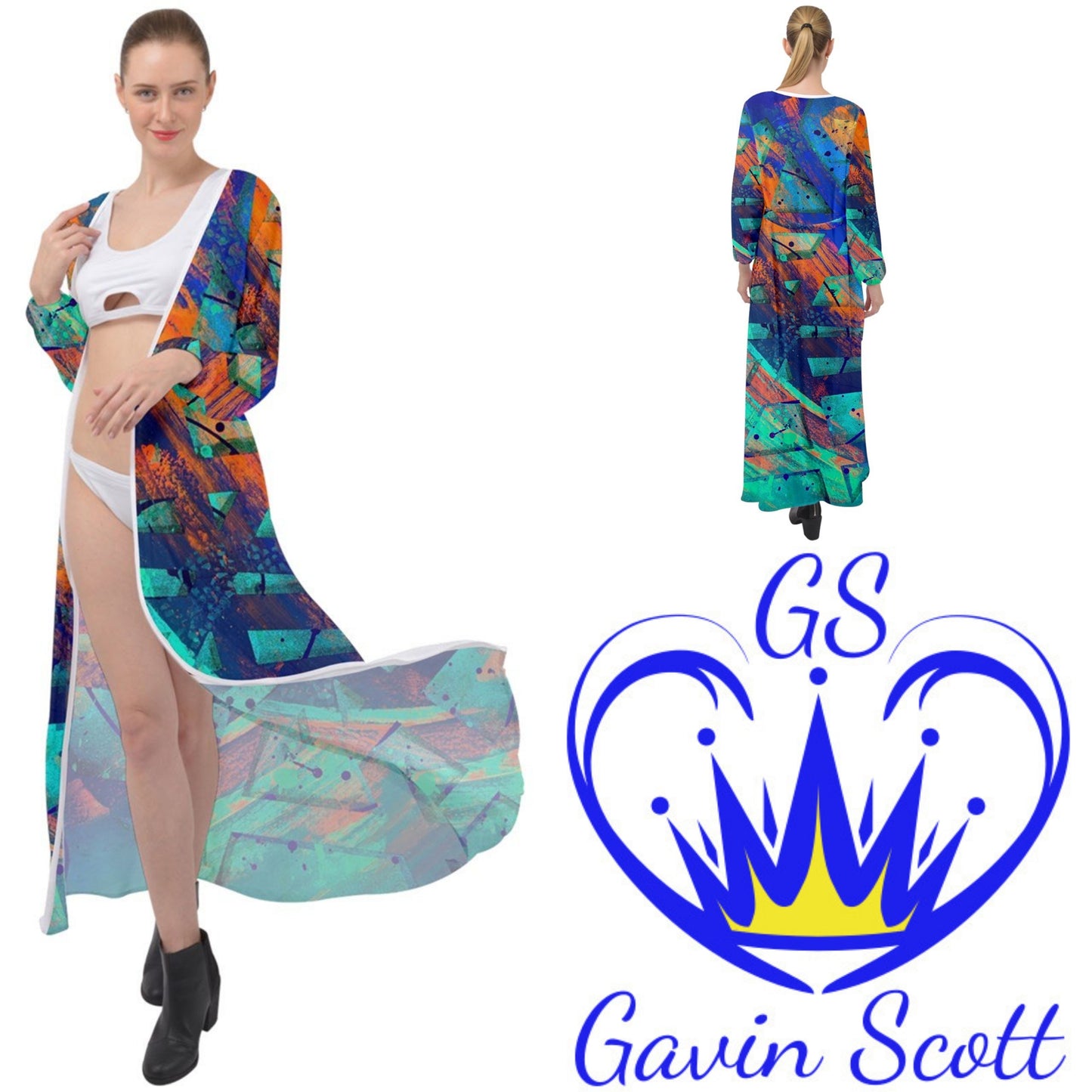 Gavin Scott Full Length Beach Wrap (Genderless XS-XL)