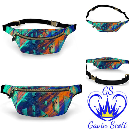 Gavin Scott 100% Genuine Nappa Leather Bum Bag / Fanny Pack / Crossbody Bag