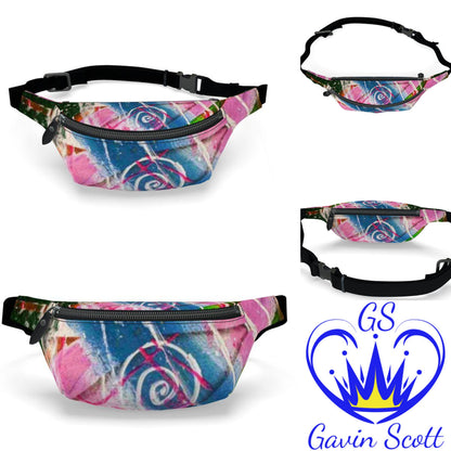 Gavin Scott 100% Genuine Nappa Leather Bum Bag / Fanny Pack / Crossbody Bag