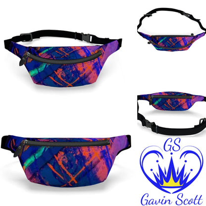 Gavin Scott 100% Genuine Nappa Leather Bum Bag / Fanny Pack / Crossbody Bag