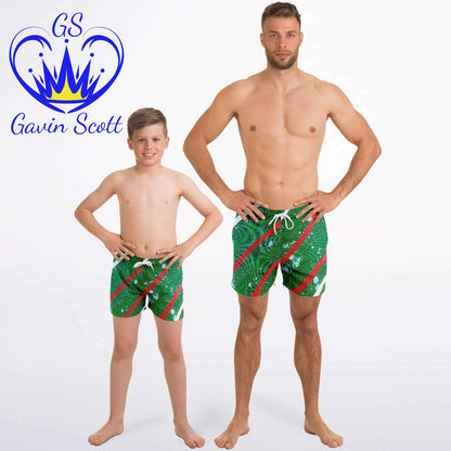 Gavin Scott Aqua Duo Trunk Set (Masc M:XS-3XL/B:XS-2XL)