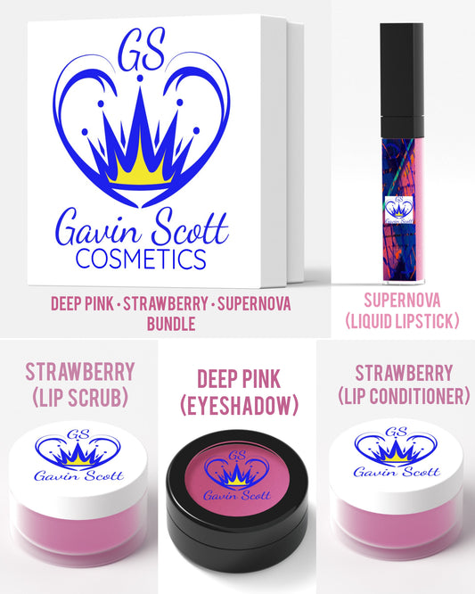 Gavin Scott Cosmetics Deep Pink • Strawberry • Supernova - Bundle
