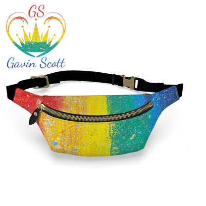 Gavin Scott PRIDE 100% Genuine Nappa Leather Bum Bag / Fanny Pack / Crossbody Bag