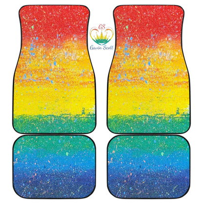 Gavin Scott PRIDE Front and Rear Car Mats