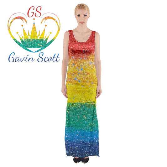 Gavin Scott PRIDE Thigh Split Maxi Dress (Femme XS-5XL)