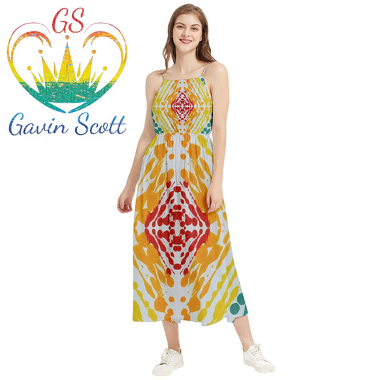 Gavin Scott PRIDE Boho Sleeveless Summer Dress (Femme XS-5XL)