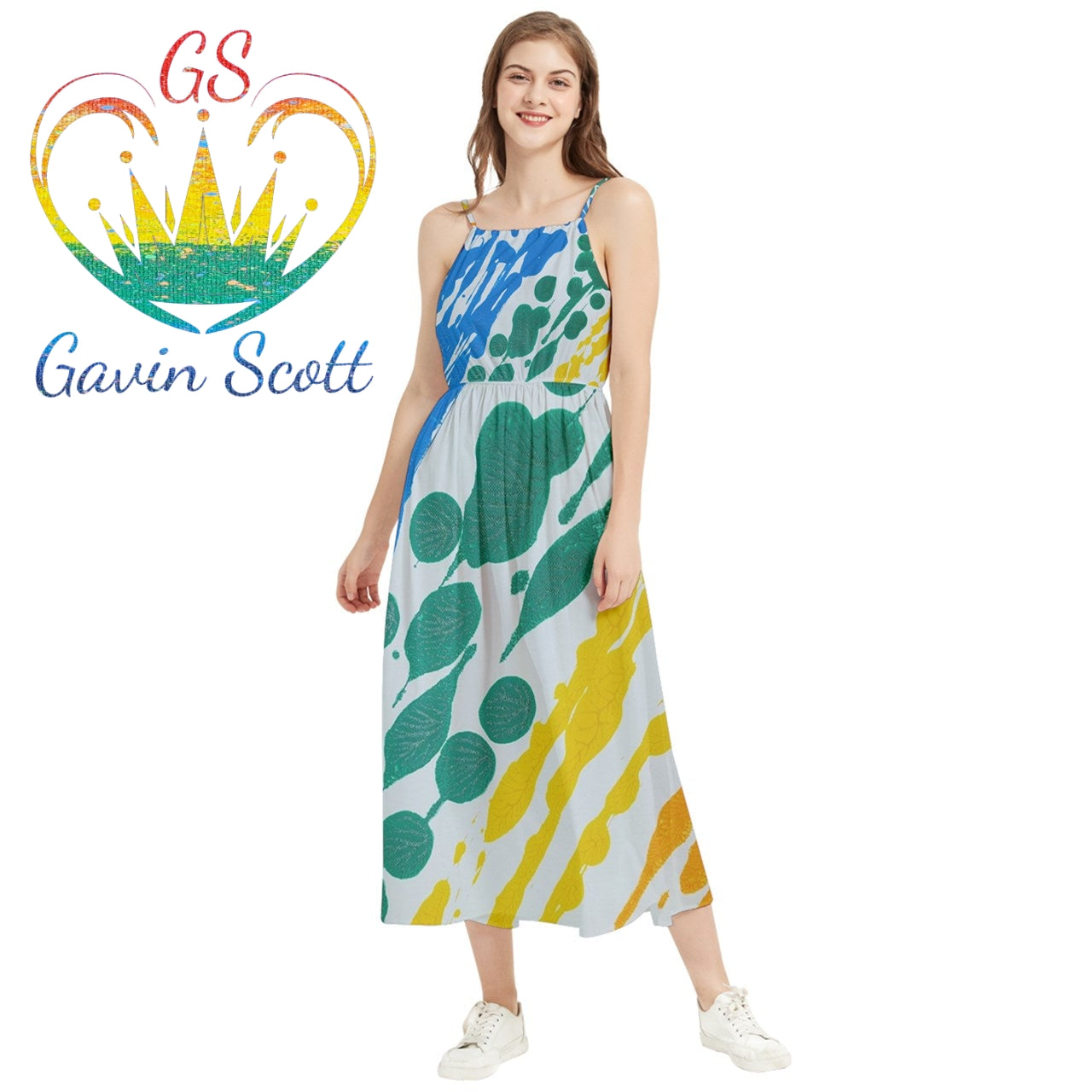 Gavin Scott PRIDE Boho Sleeveless Summer Dress (Femme XS-5XL)