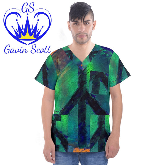 Gavin Scott V-Neck Scrub Top (Masc XS-3XL)