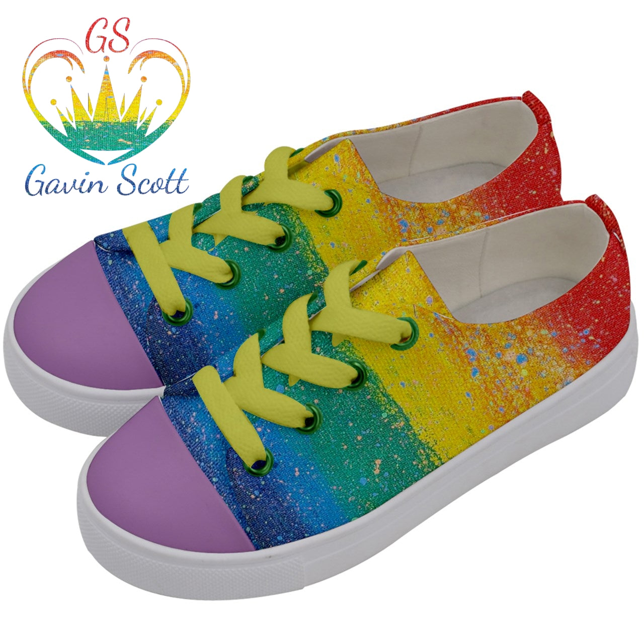 Gavin Scott Low Top Canvas Sneakers (Youth/Petite Genderless 28C-7Y)