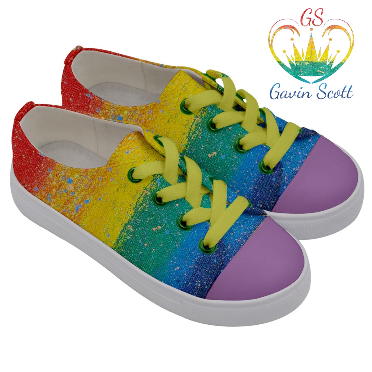 Gavin Scott Low Top Canvas Sneakers (Youth/Petite Genderless 28C-7Y)