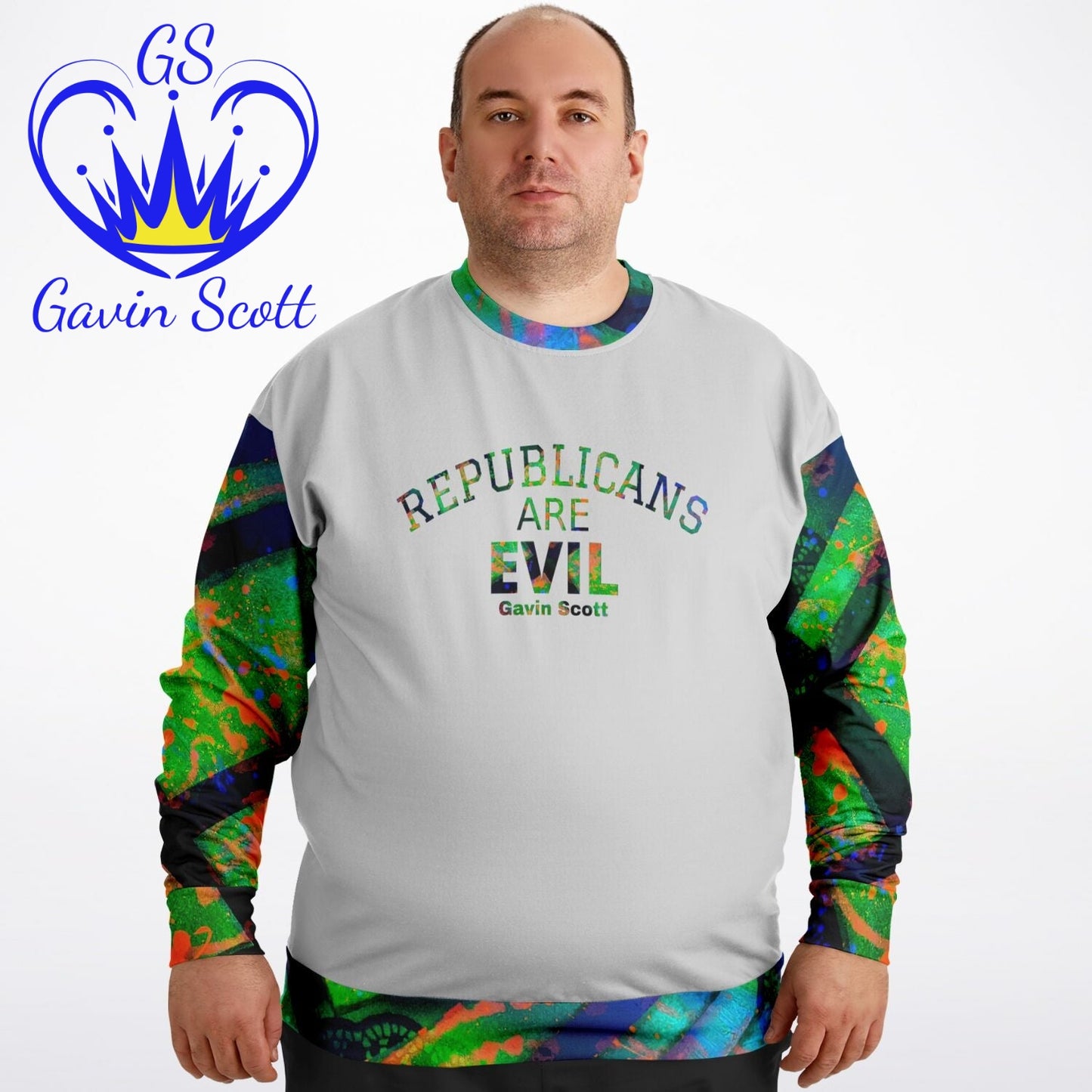 Gavin Scott REPUBLICANS ARE EVIL Sweater (Genderless 2XL-6XL)