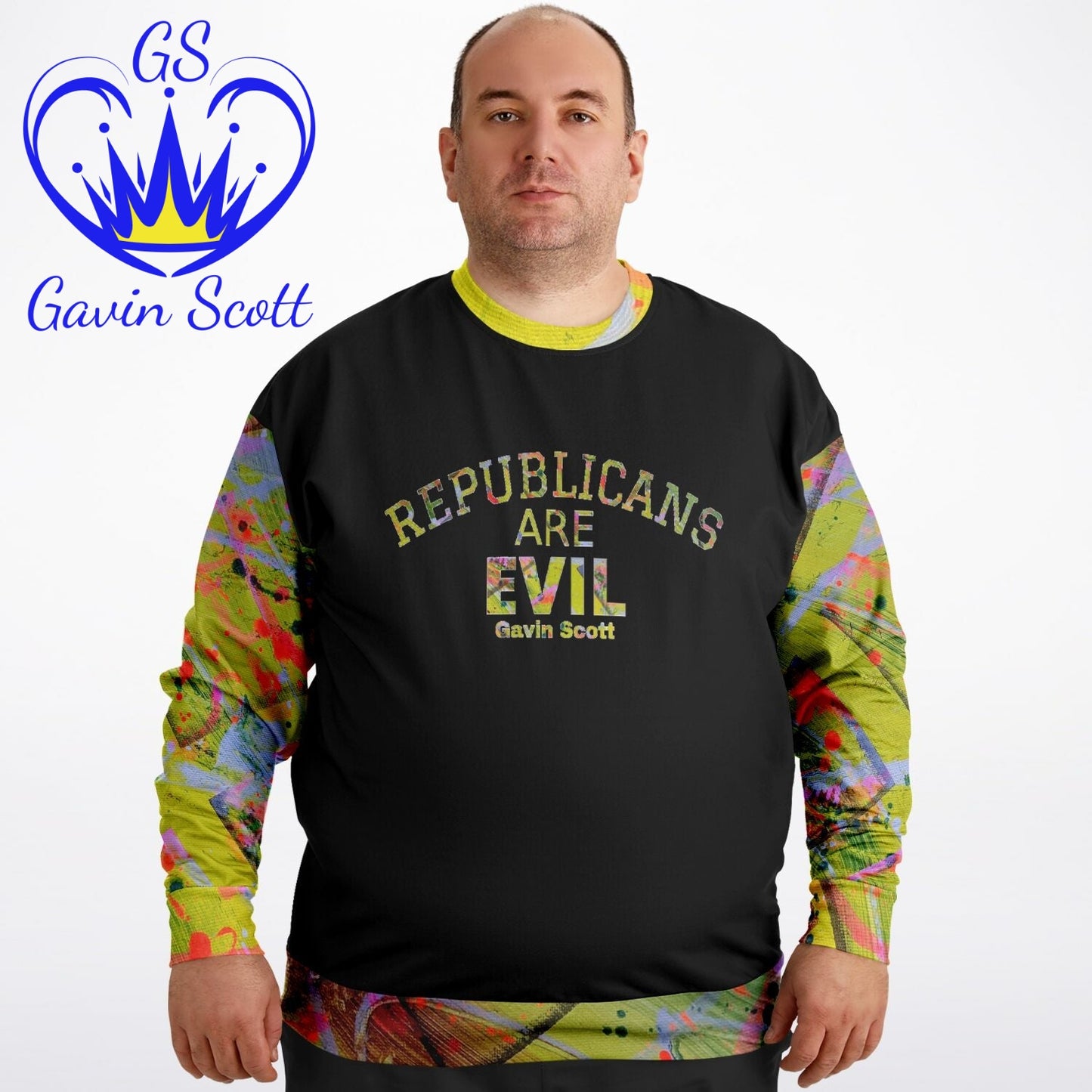 Gavin Scott REPUBLICANS ARE EVIL Sweater (Genderless 2XL-6XL)