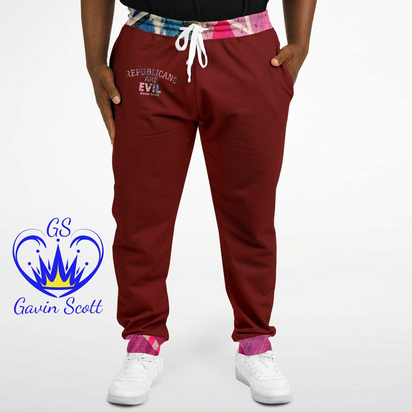 Gavin Scott "REPUBLICANS ARE EVIL" Joggers (Genderless 2XL-6XL)