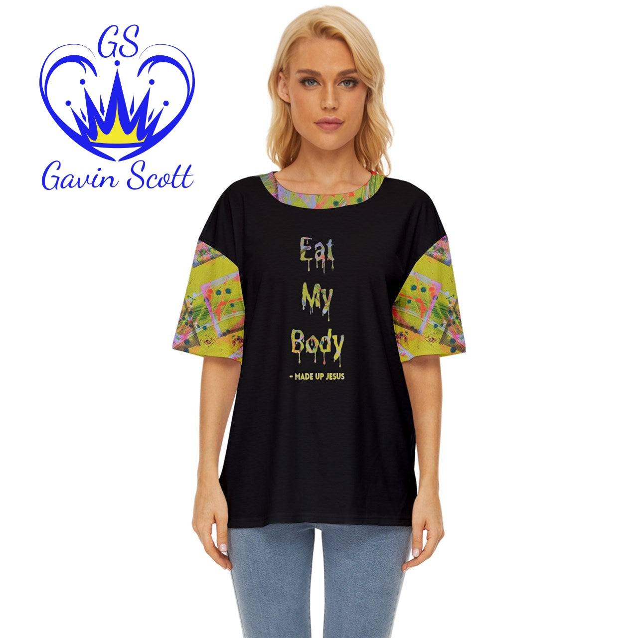 Gavin Scott EAT MY BODY Oversized Tee (Femme XS-5XL)