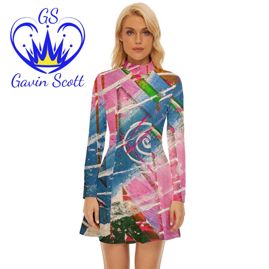 Gavin Scott Velour Longline Dress (Femme XS-5XL)