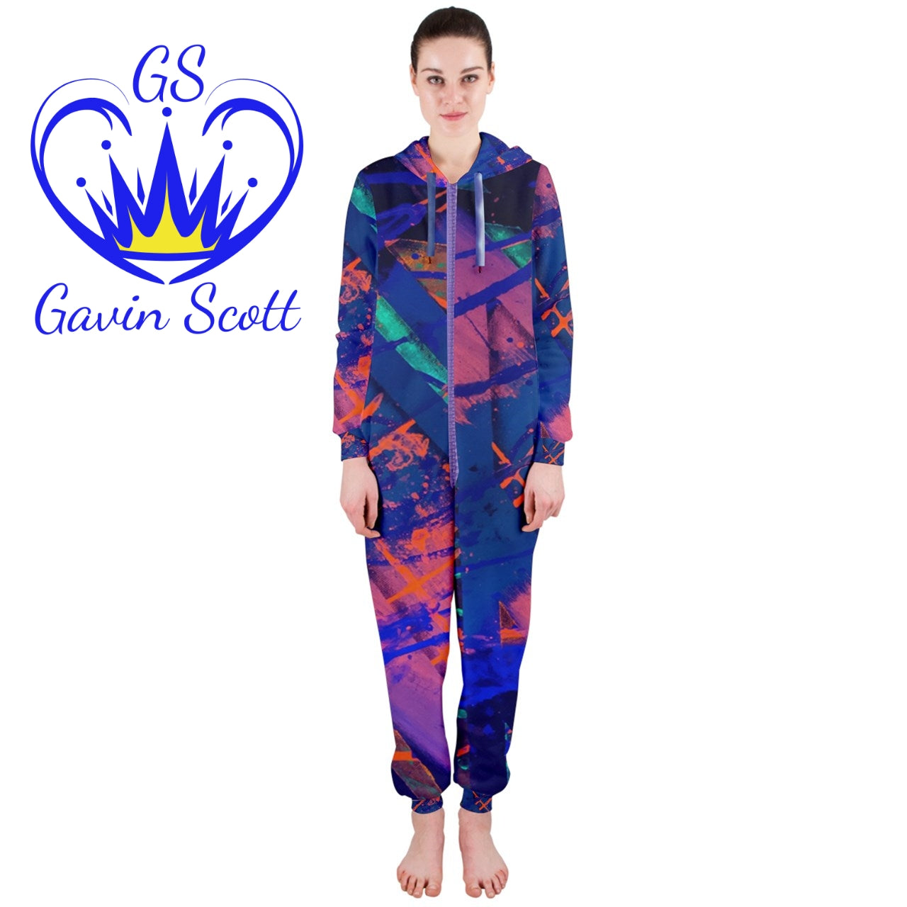 Gavin Scott Hoodie Jumpsuit (Femme XS-3XL)