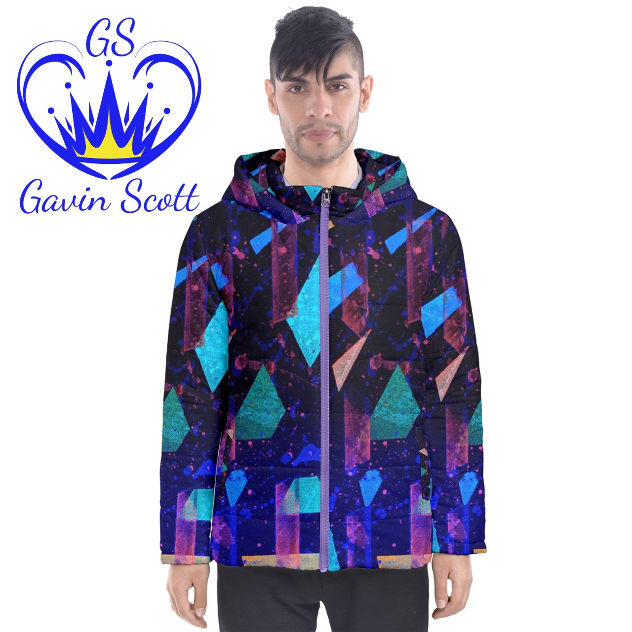 Gavin Scott Hooded Puffer Coat - Black Lining (Masc XS-5XL)