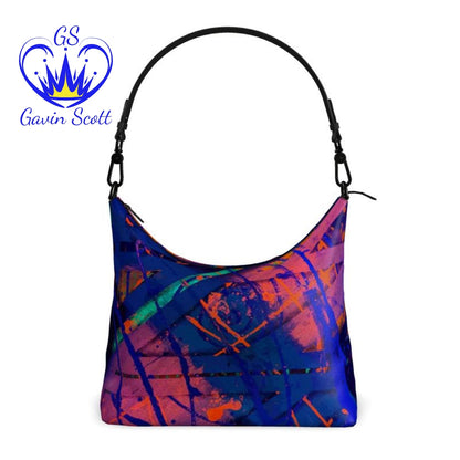 Gavin Scott Deluxe Leather Square Shoulder Bag