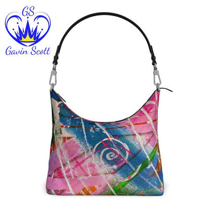 Gavin Scott Deluxe Leather Square Shoulder Bag