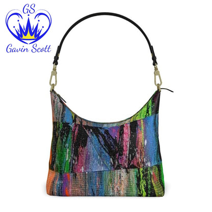 Gavin Scott Deluxe Leather Square Shoulder Bag