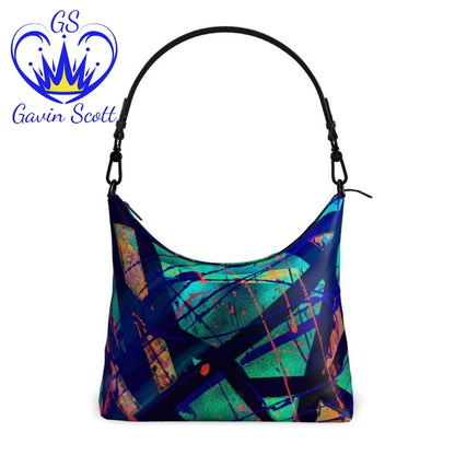 Gavin Scott Deluxe Leather Square Shoulder Bag