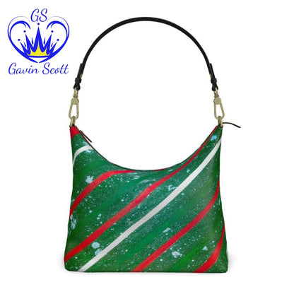 Gavin Scott Deluxe Leather Square Shoulder Bag