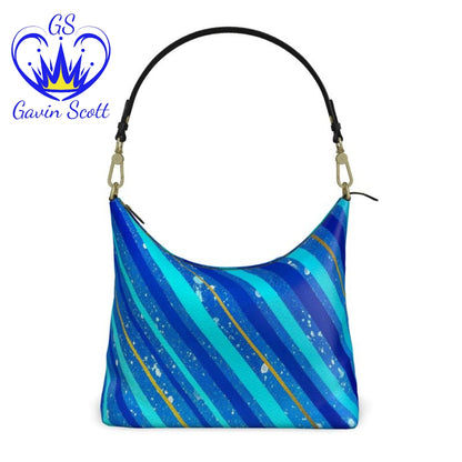 Gavin Scott Deluxe Leather Square Shoulder Bag