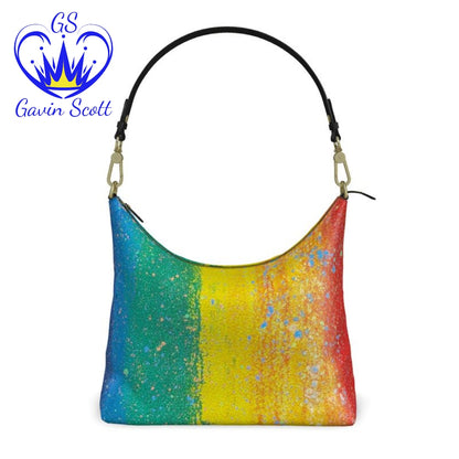Gavin Scott Deluxe Leather PRIDE Square Shoulder Bag