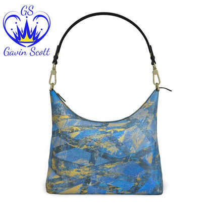 Gavin Scott Deluxe Leather Square Shoulder Bag