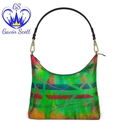 Gavin Scott Deluxe Leather Square Shoulder Bag