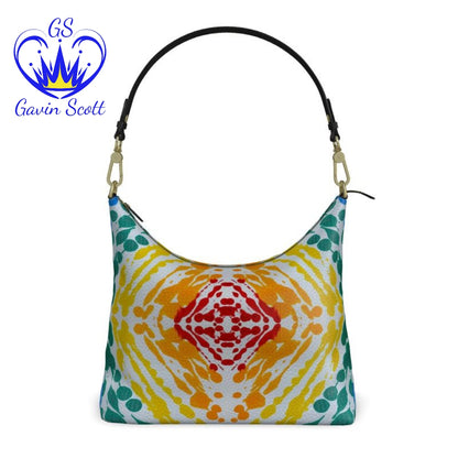 Gavin Scott Deluxe Leather Square Shoulder Bag