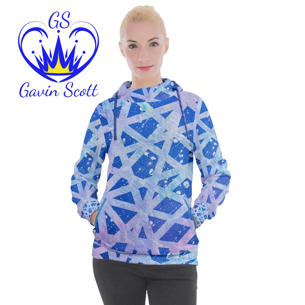 Gavin Scott Pullover Hoodie with Zipper Pockets (Femme XS-3XL)