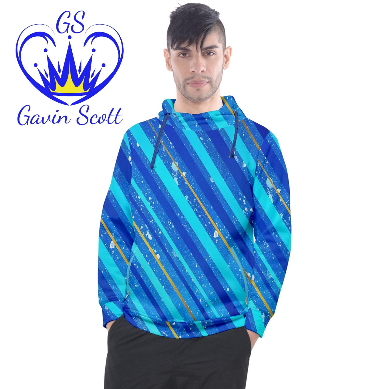 Gavin Scott Pullover Hoodie with Zipper Pockets (Masc XS-3XL)