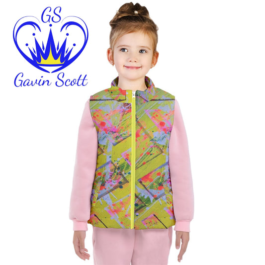 Gavin Scott Puffer Vest w/White Lining (Youth/Petite Genderless 2-16)