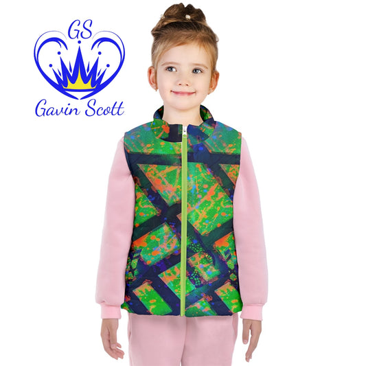 Gavin Scott Puffer Vest w/White Lining (Youth/Petite Genderless 2-16)