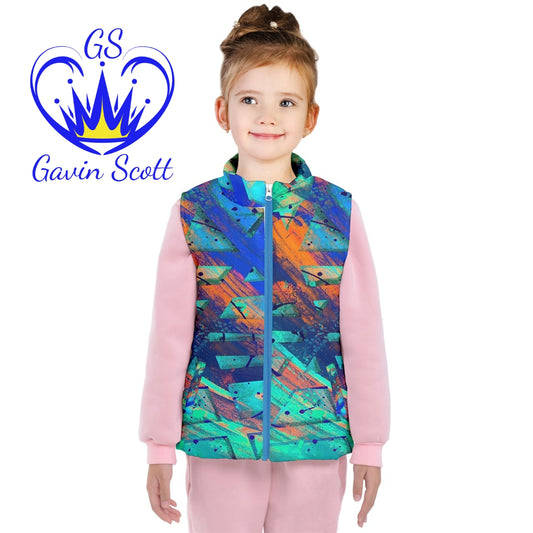 Gavin Scott Puffer Vest w/White Lining (Youth/Petite Genderless 2-16)