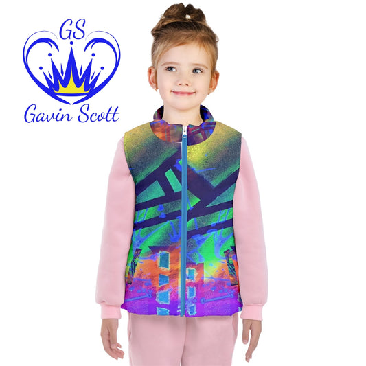 Gavin Scott Puffer Vest w/White Lining (Youth/Petite Genderless 2-16)