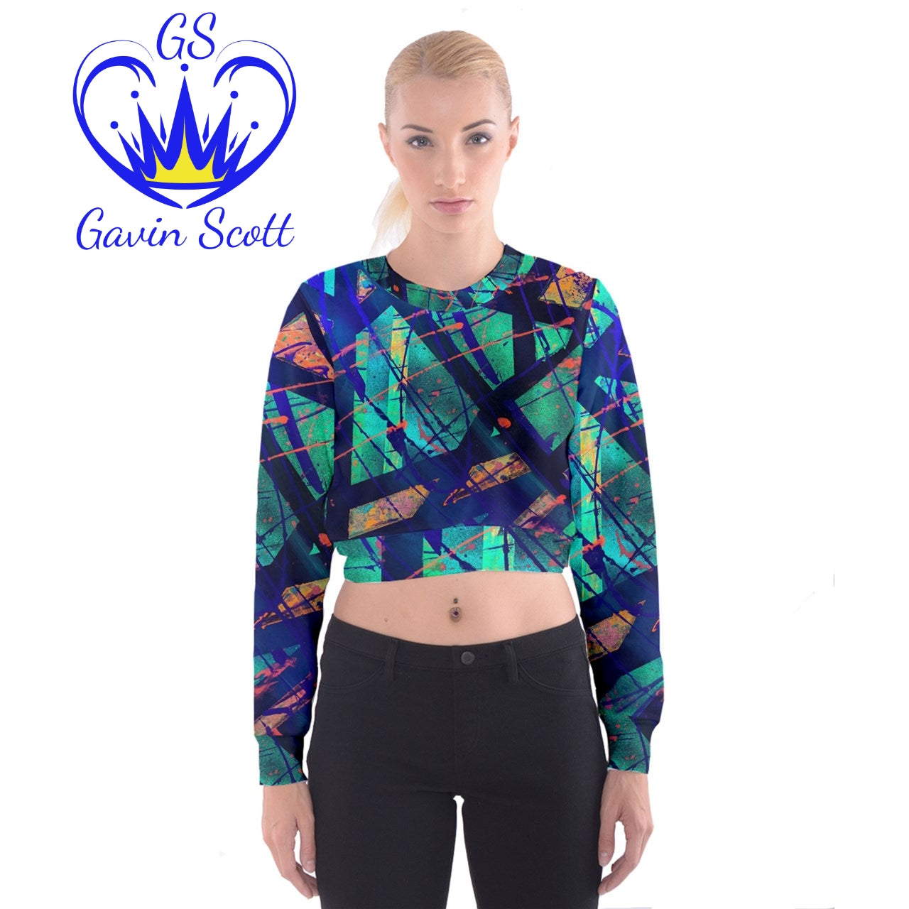 Gavin Scott Cropped Sweatshirt (Femme XS-3XL)