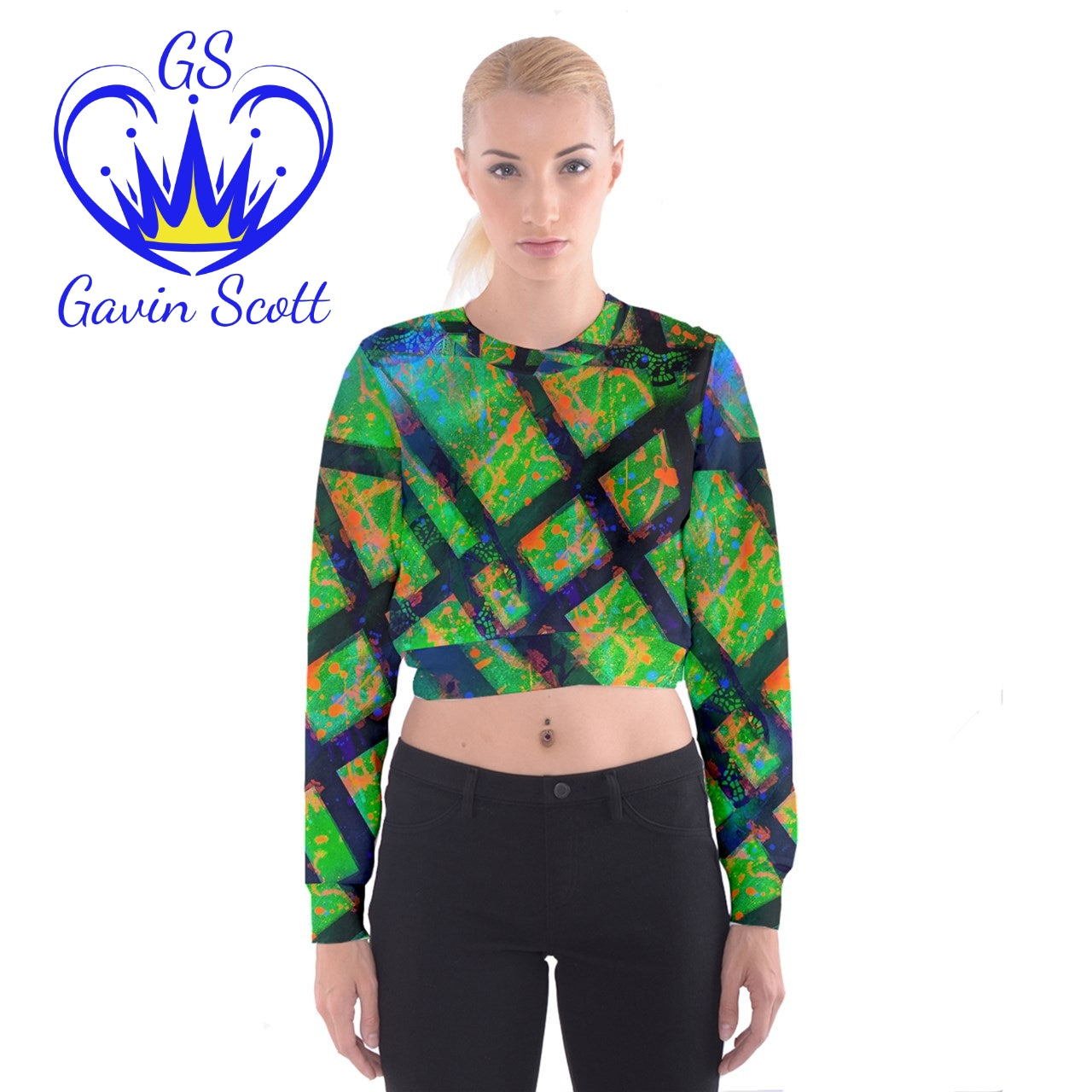 Gavin Scott Cropped Sweatshirt (Femme XS-3XL)