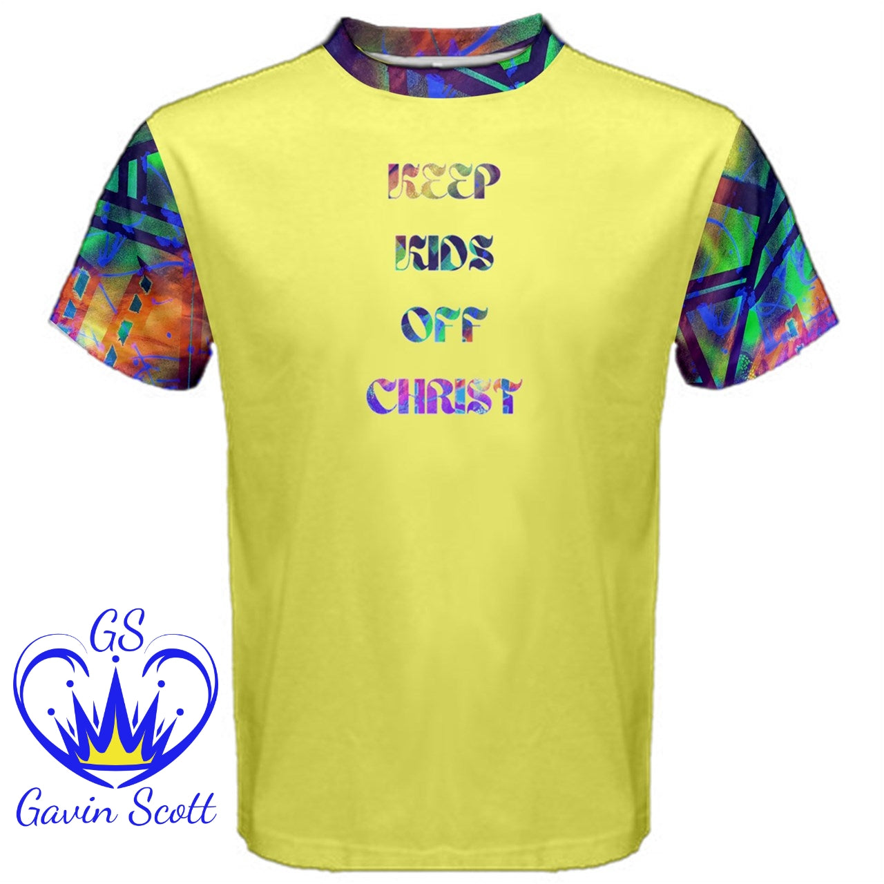 Gavin Scott KEEP KIDS OFF CHRIST Cotton Tee (Masc XS-5XL)