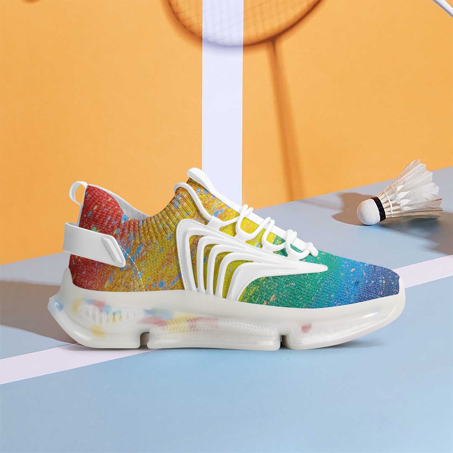 Gavin Scott PRIDE Air Max React Sneakers - White