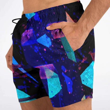 Gavin Scott Square Cut Swim Trunks (Masc XS-3XL)