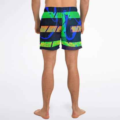 Gavin Scott Square Cut Swim Trunks (Masc XS-3XL)