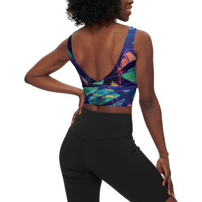 Gavin Scott Longline V-Shape-Back Sports Bra-Butter Soft Texture