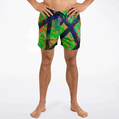 Gavin Scott Square Cut Swim Trunks (Masc XS-3XL)