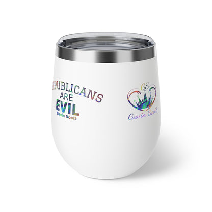 Gavin Scott REPUBLICANS ARE EVIL Insulated Copper Cup, 12oz