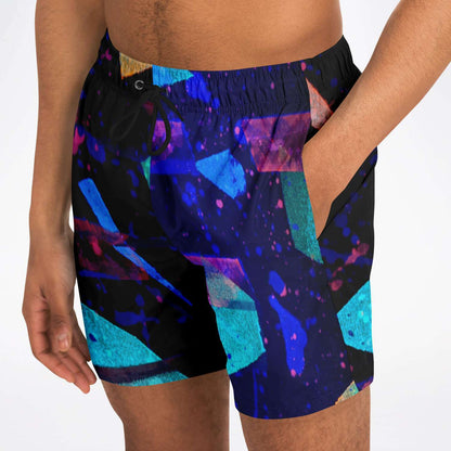 Gavin Scott Square Cut Swim Trunks (Masc XS-3XL)